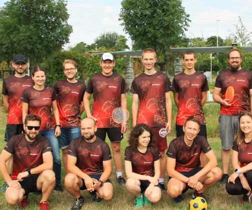 Das Team von theBlue.ai im Freien