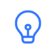 Bulb Icon Ai light bulb - image by theblue.ai